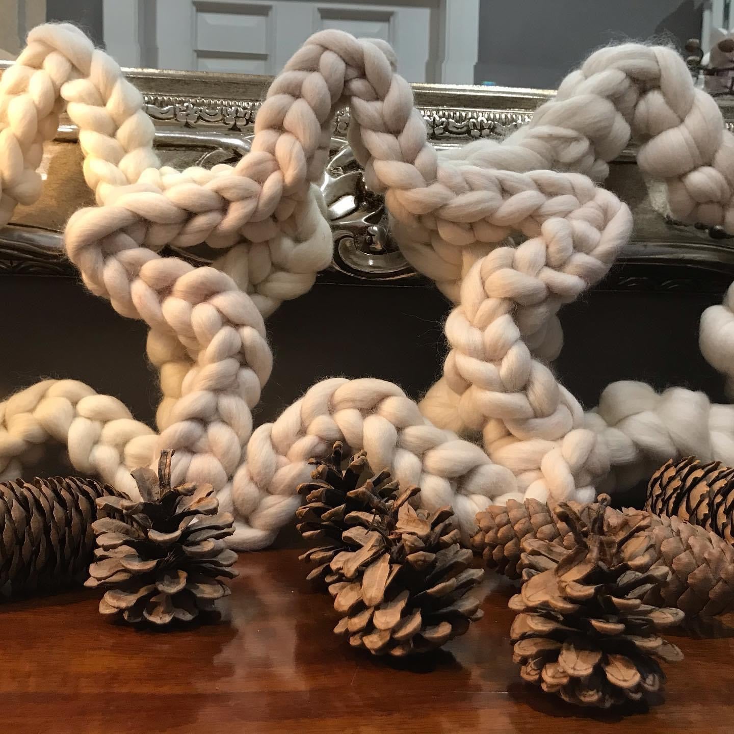 Christmas Star Merino Wreath Workshop at Holden Clough Nurseries