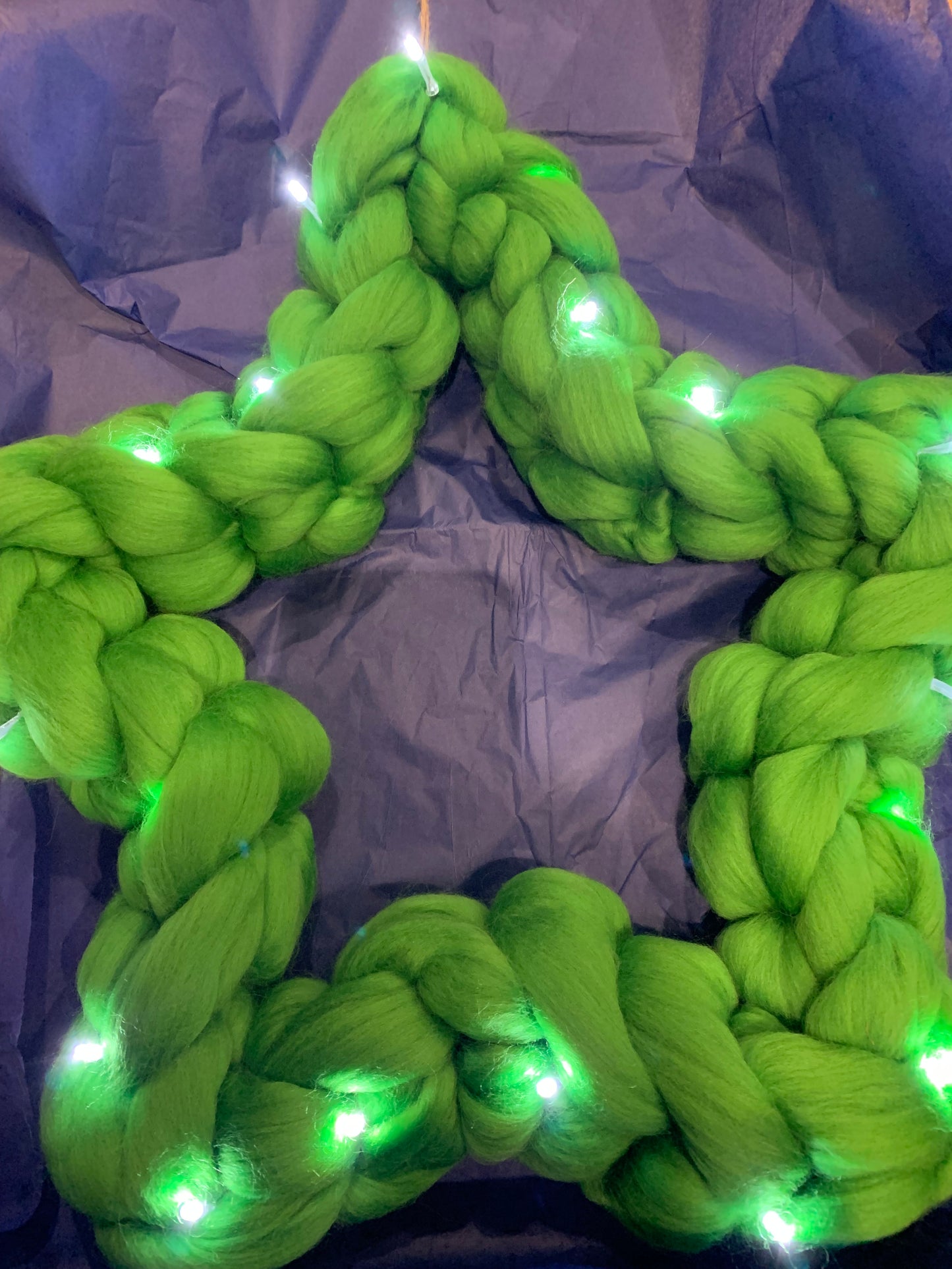Christmas Star Merino Wreath Workshop at Holden Clough Nurseries