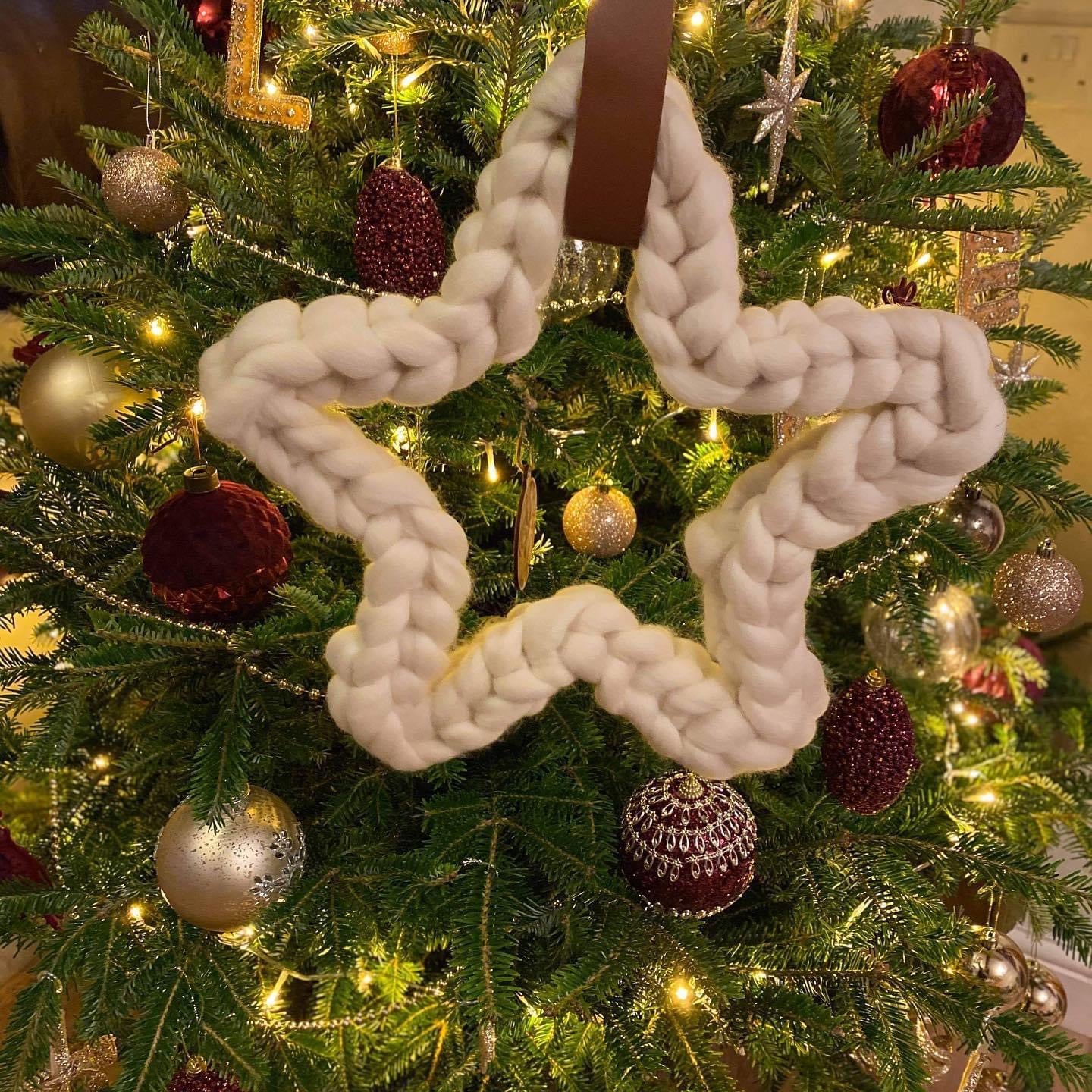 Christmas Star Merino Wreath Workshop at Holden Clough Nurseries