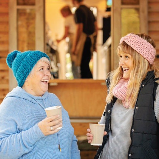 Chunky Knit Merino Wool Bobble Hat - Aquamarine