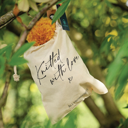 Kids Chunky Knit Merino Wool Bobble Hat - Mustard