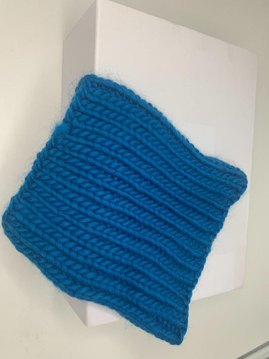 Chunky Knit Merino Wool Snood - Aquamarine