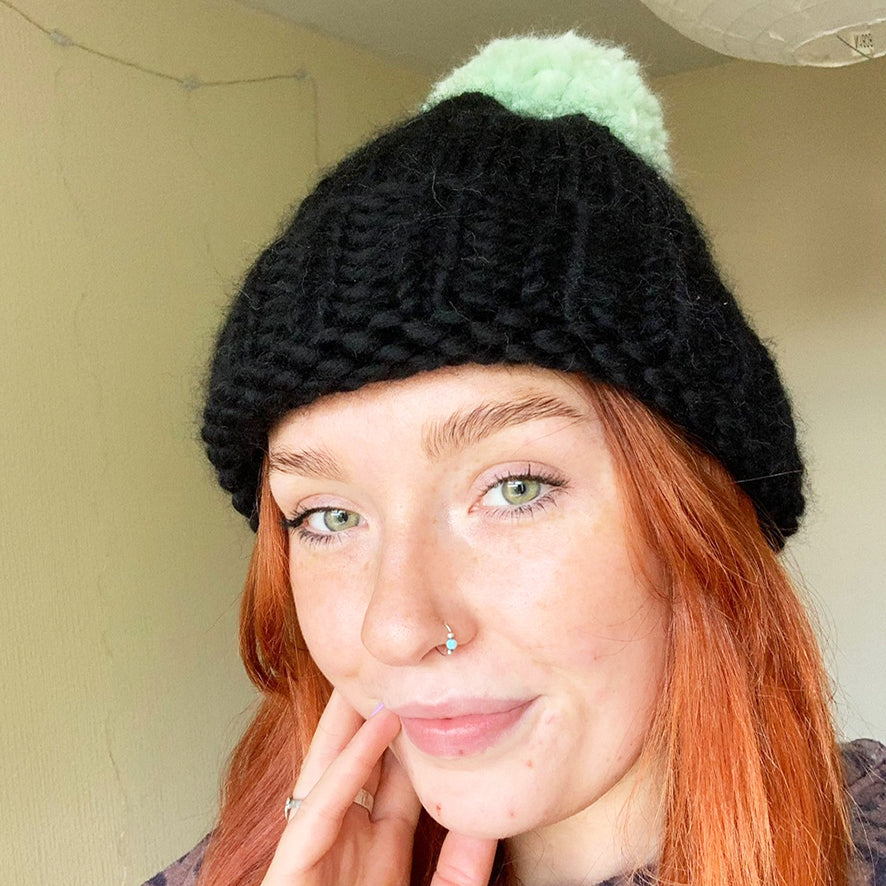 Made-to-Order Merino Wool Bobble Hat