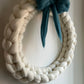 Spring Chunky Knit Merino Wreath with Bow at EDEN TEA ROOM & GALLERIES