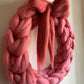 Spring Chunky Knit Merino Wreath with Bow at EDEN TEA ROOM & GALLERIES