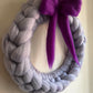 Spring Chunky Knit Merino Wreath with Bow at EDEN TEA ROOM & GALLERIES