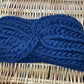 Chunky Knit Merino Wool Headband - Navy