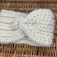 Chunky Knit Merino Wool Headband - Natural White