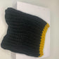 Chunky Knit Merino Wool Snood - Black & Mustard