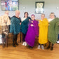 Arm knitting workshop at Longridge cricket club