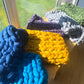 giant chunky knitted blanket in many colours