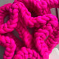 Chunky Knit Merino Wool Wreath Star - Hot Pink