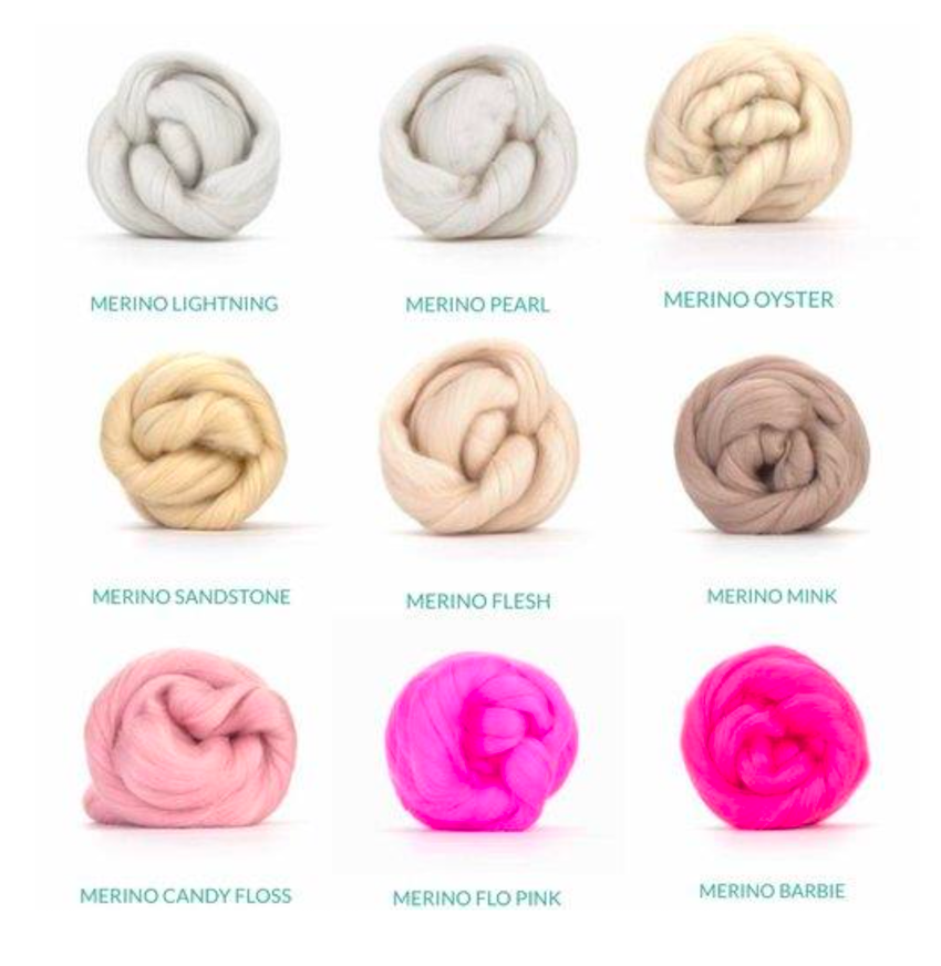 merino wool colour selection