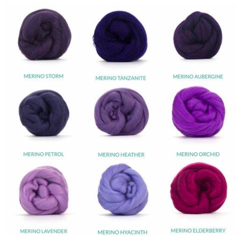 merino wool colour selection