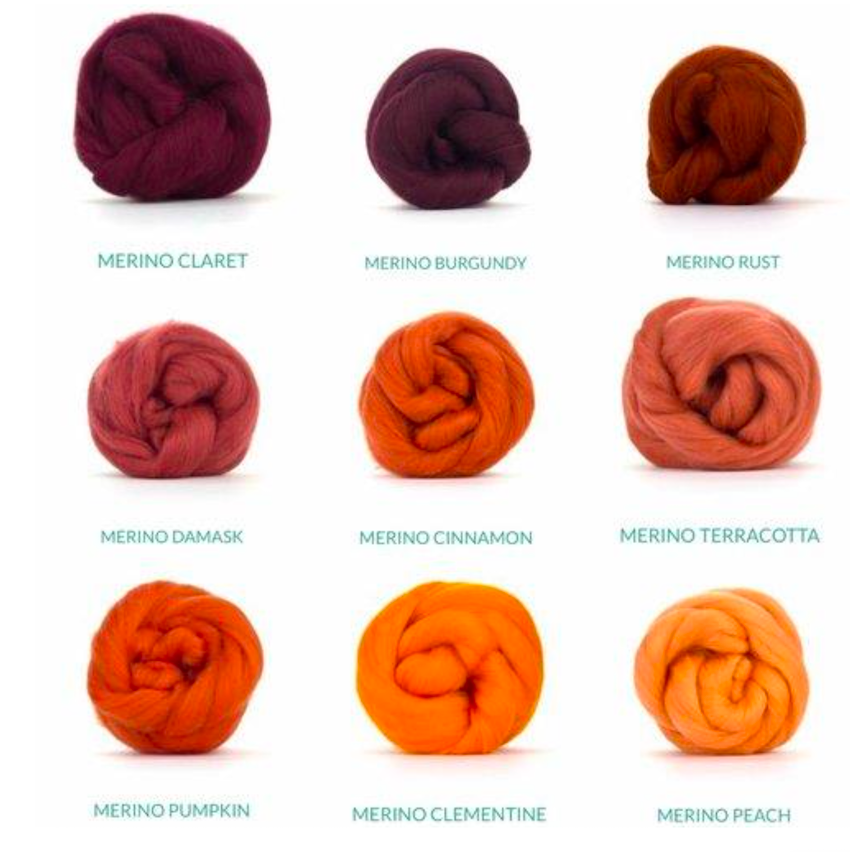 merino wool colours to choose from 